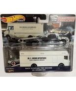 Custom Hot Wheels Team Transport Back To The Future Delorean Dr. Brown * - $166.21