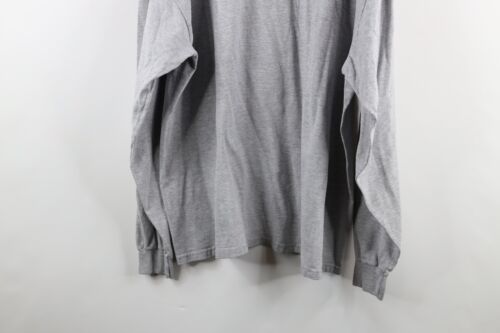 Vintage 90s Champion Mens 2XL Distressed Spell Out Long Sleeve T-Shirt Gray Item image 9