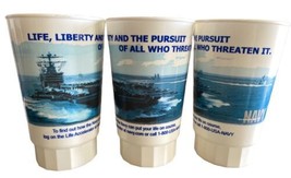 US NAVY Life Liberty &amp; The Pursuit Of All Who Threaten It Lot of 3 Plast... - $18.51