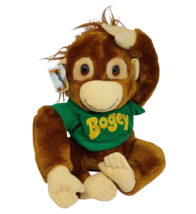 Vintage 1981 Hasbro Shirt Tales Bogey Orangutan Monkey Stuffed Animal Plush Big - £66.34 GBP