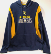 Milwaukee Brewers Blue Yellow Baseball Nl Fanatics Mlb Pullover Hoodies 2XL - £17.94 GBP