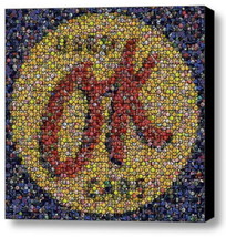 Amazing Framed 8X8 inch OK Used Cars sign Bottlecap mosaic print Limited... - £14.34 GBP