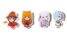 Rem / Emilia / Megumin / Raphtalia - High Quality Anime Acrylic Pin Badg... - $14.99
