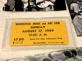 Woodstock 1969 Mail Ordersunday Ticket Janis Joplin Jimi Hendrix Ephemera Usa - £75.69 GBP