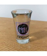 Opreyland Shot Glass Souvenir Travel Barware Purple and Black Musician D... - £7.00 GBP