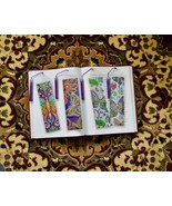 5D Rainbow Beaded Butterfly Bookmarks, Faux Leather Butterfly Bookmark w... - $21.77 CAD