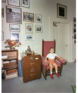 John F. Kennedy Jr. sits in rocking chair in White House JFK Jr. Photo P... - £7.05 GBP+