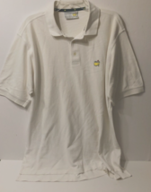 $9.99 Masters Slazenger National Shop White Cotton Golf Augusta Polo Shirt XL - £7.87 GBP