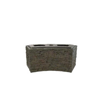 Small Curved Stacked Slate Wall Base - $672.12 CAD