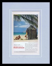 1961 Bahamas Travel Tourism Framed 11x14 ORIGINAL Vintage Advertisement  - $44.54