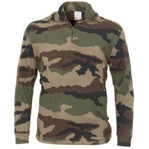 Authentic French Foreign Legion Army Soft Polar Fleece Shirt Quarter Zip... - $28.96