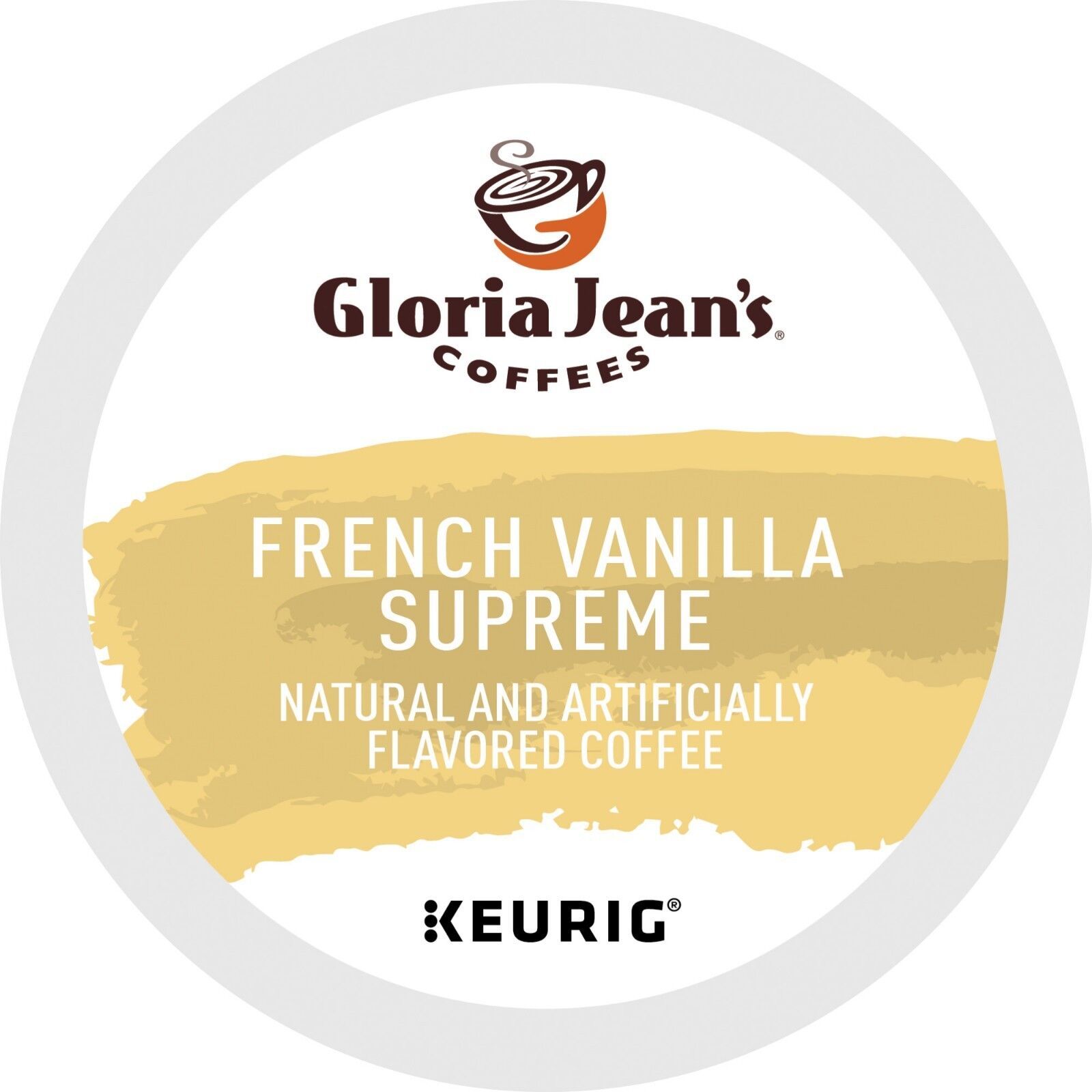 Gloria Jean's French Vanilla Supreme Coffee 24 to 144 K cup Pods Pick Any Size  - $24.89 - $113.89