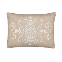 Vue Bensonhurst Modern Decorative Throw Pillow 13&quot; x 18&quot; Ivory - £25.19 GBP