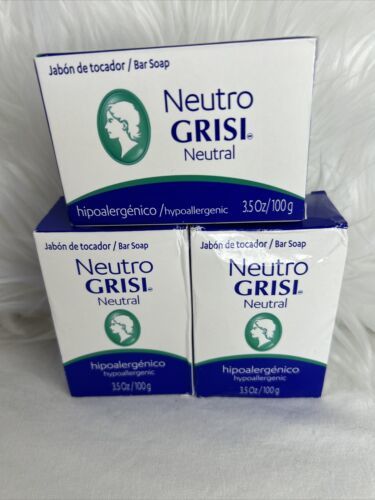 Grisi Neutro Bar Soap. Neutral pH Hypoallergenic Cleanser. 3.5 Oz. Pack of 3 - $7.24
