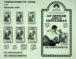 An Officer and a Gentleman: Video Store Ad - Vintage - £3.31 GBP