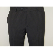 Men Suit BERLUSCONI Turkey 100% Italian Wool Super 180's 3pc Vested #Ber21 Black image 13