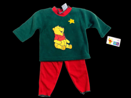 Winnie the Pooh Baby Outfit 12M Sweatshirt Set Fleece Pants Boy Girl NEW... - £43.87 GBP