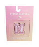 Stoney Clover Lane x Target Embroidered Letter N Pink Gold Glitter Patch... - £7.73 GBP