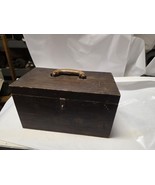 Vintage/ Antique Wooden with Leather Handle Toolbox - $64.99