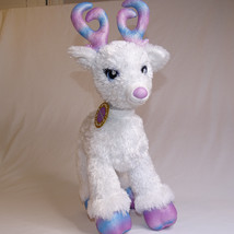 Build A Bear Reindeer Glisten 16&quot; Plush White In Color Stuffed Animal BABW Toy  - £9.69 GBP
