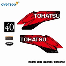 Outboard Tohastu 40HP Decals Graphics /Sticker Kit For Top Cowling Marine Vinyl - £25.65 GBP
