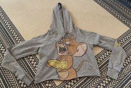 Women’s Hanna Barbera JERRY Cropped Hooded Sweatshirt Size Small - £14.89 GBP