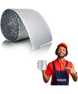 Reflective White Foam Core Pipe Duct Wrap Insulation 6&quot; x 20&#39; Roll 200 GSM - £8.23 GBP