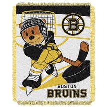 Boston Bruins OFFICIAL NHL &quot;Score Baby&quot;  36&quot;x 46&quot; Triple Woven Throw - £27.52 GBP