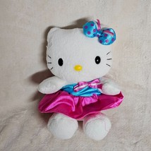 Vintage Nakajima Stuffed Plush Sanrio Hello Kitty Talks Talking Toy Pink Satin - £39.56 GBP