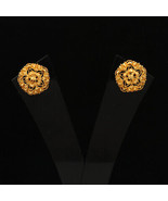 22k Hallmark Sincere Gold 1.9cm Huggie Earrings Niece Gift Modern Jewelry - £713.02 GBP