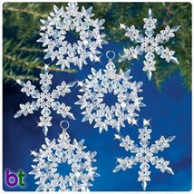 The Beadery Holiday Beaded Ornament Kit - Winter Ice Makes 6 - $11.09