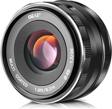 35Mm F1.7 Large Aperture Manual Focus Prime Fixed Lens APS-C Compatible W - £142.37 GBP