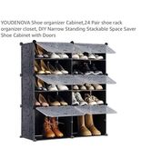 Shoe Rack 3 Tier 28 Pairs Cabinet Standing Storage Box Organizer Cabinet - $21.66