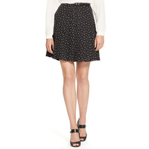 New Womens $125 Ralph Lauren Black White Skirt 12 Pearl Flowy NWT Geomet... - $123.75