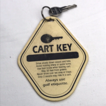 E-Z-GO Golf Cart Key Vintage With Large Fob Tag From Golf Course Rentals - $12.95