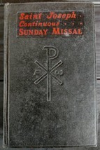 Vintage St. Joseph Continuous Sunday Missal Hardcover 1964 Catholic Pray... - $18.99