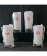 Set 4 Vintage RCA Logo Advertising Promo Tumblers 8 Ounce Libbey Glass B... - $41.03 CAD