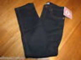 Circo Jeans Girls Straight Leg Adjustable Waist 4 Dark Wash NWT NEW ^^ - £6.13 GBP