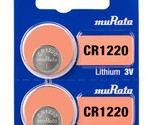 Murata CR1220 Battery DL1220 ECR1220 3V Lithium Coin Cell (10 Batteries) - £3.92 GBP+