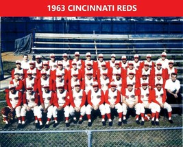 1963 CINCINNATI REDS 8X10 TEAM PHOTO BASEBALL PICTURE MLB - £3.91 GBP