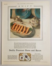 1928 Print Ad Swift&#39;s Premium Hams &amp; Bacon Liver &amp; Bacon Country Club Style - $15.28