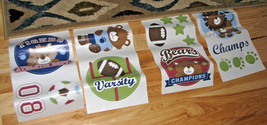 KIDSLINE ANIMAL SPORTS ALL STARS WALL DECOR STICKER DECAL APPLIQUE REMOV... - $31.67