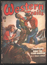 Western Trails 3/1947-Stage coach robbery  cover art by Allen Anderson-Joseph... - £42.95 GBP