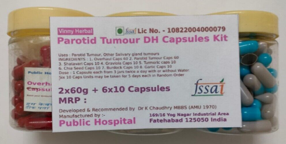 Primary image for Parotid Tumour DH Herbal Supplement Capsules Kit