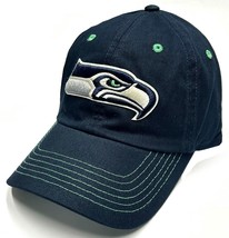 Seattle Seahawks NFL Fan Favorite Clean Up Navy Blue Dad Hat Cap Mens Adjustable - £18.09 GBP