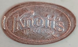 KNOTT&#39;S BERRY FARM LOGO, no e, VINTAGE ELONGATED ZINCER CENT PENNY. CA-K... - £3.08 GBP