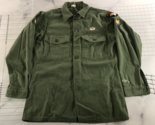 Vintage Army Shirt Mens 15.5.x 33 Type II Utility 1965 OG-107 Vietnam Di... - $93.25