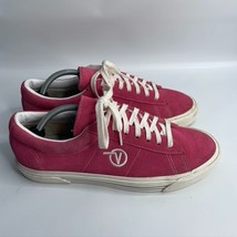 Vans Men&#39;s Sid Dx Anaheim Factory Suede Skate Shoes OG Pink OG White Siz... - $39.59