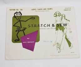 Vintage Stretch &amp; Sew Ladies Slacks and Shorts Ann Person Pattern No. 70... - $17.77