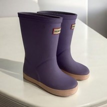 Hunter Kids First Classic Rain Boots Purple Size 8 Girls - £23.28 GBP